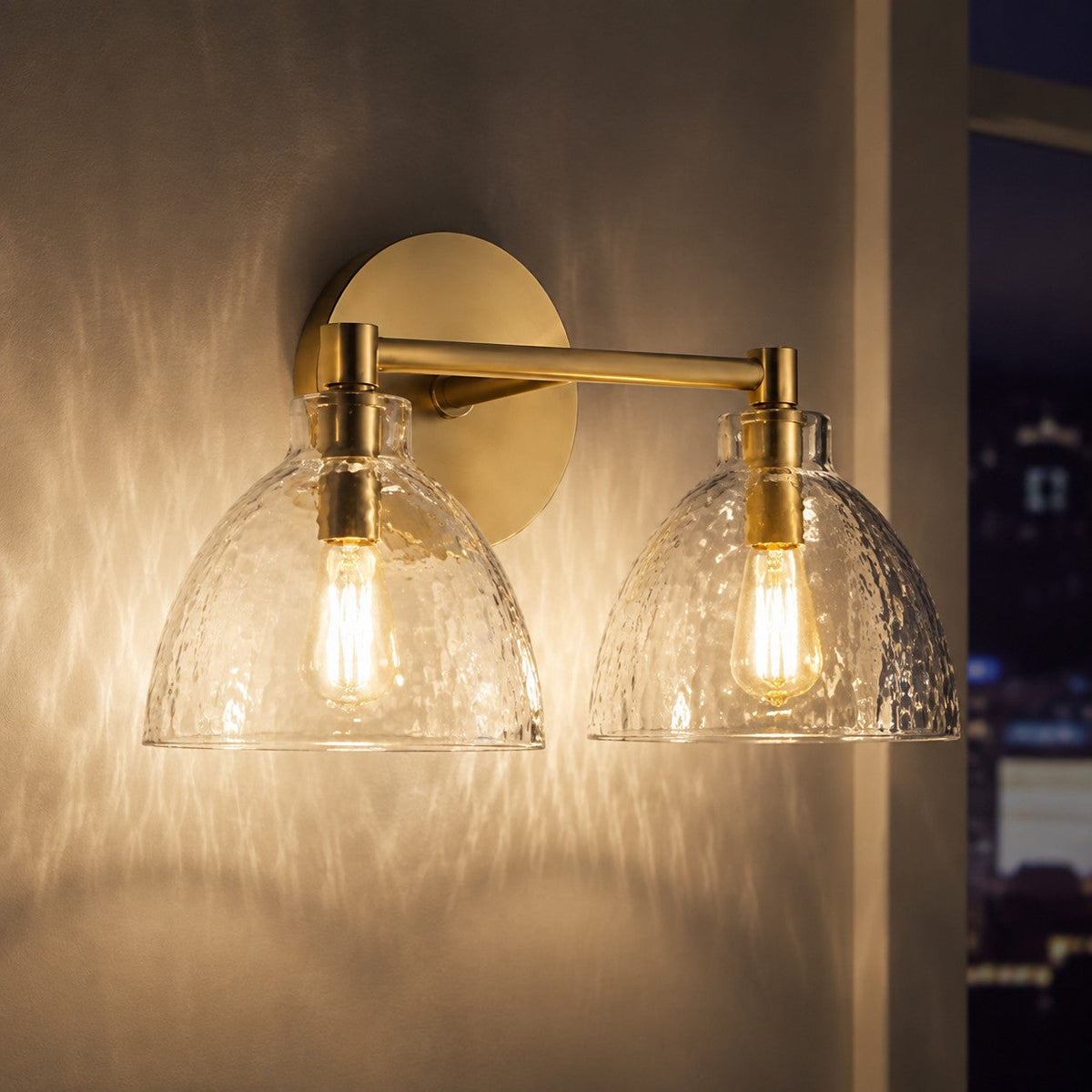 Glass Vanity Light, Hand-Blown Glass Wall Sconce, 1-3 Light
