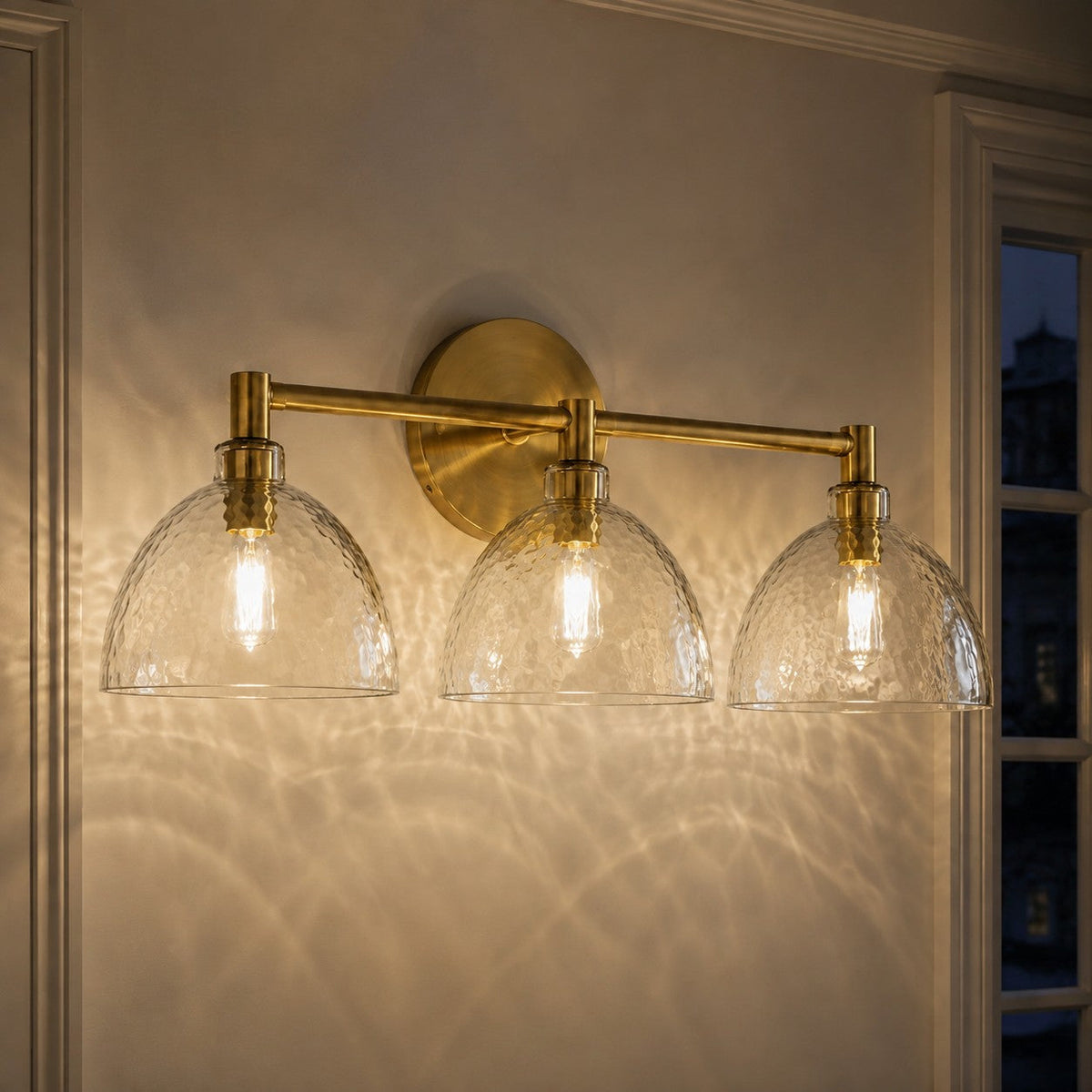 Glass Vanity Light, Hand-Blown Glass Wall Sconce, 1-3 Light