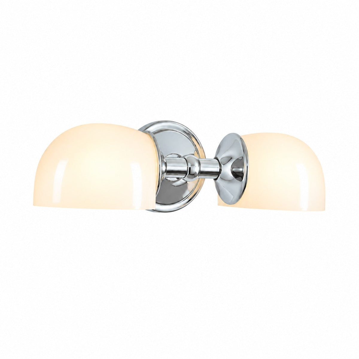 Milk Glass Vanity Light, 2-Light Bathroom Wall Sconce