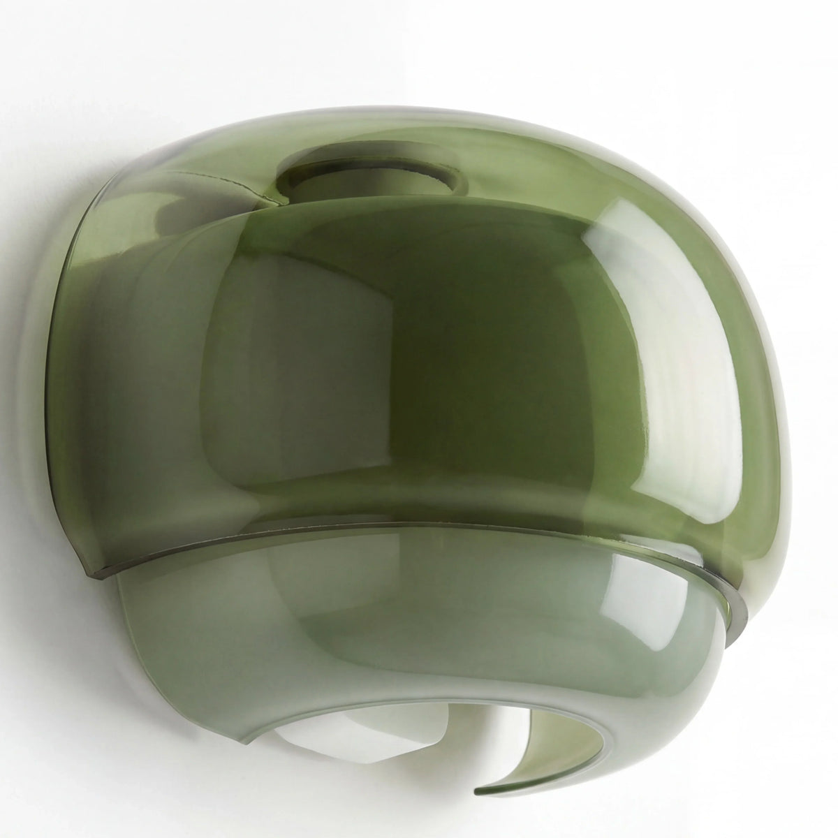Bauhaus Mushroom Wall Sconce, Double Layer Colored Glass