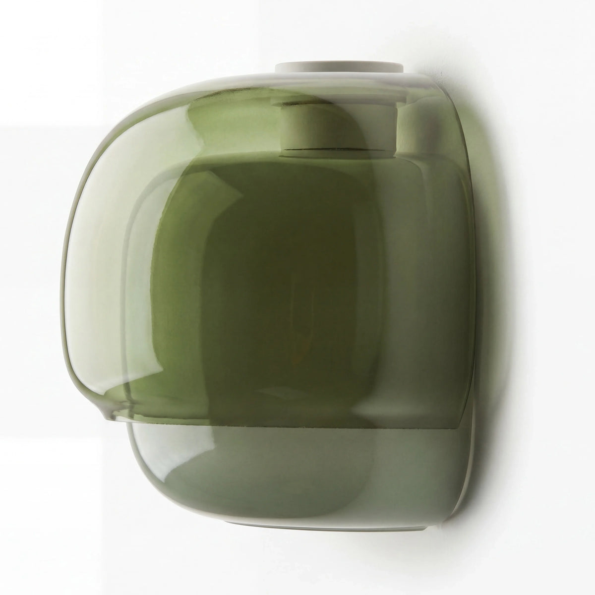 Bauhaus Mushroom Wall Sconce, Double Layer Colored Glass