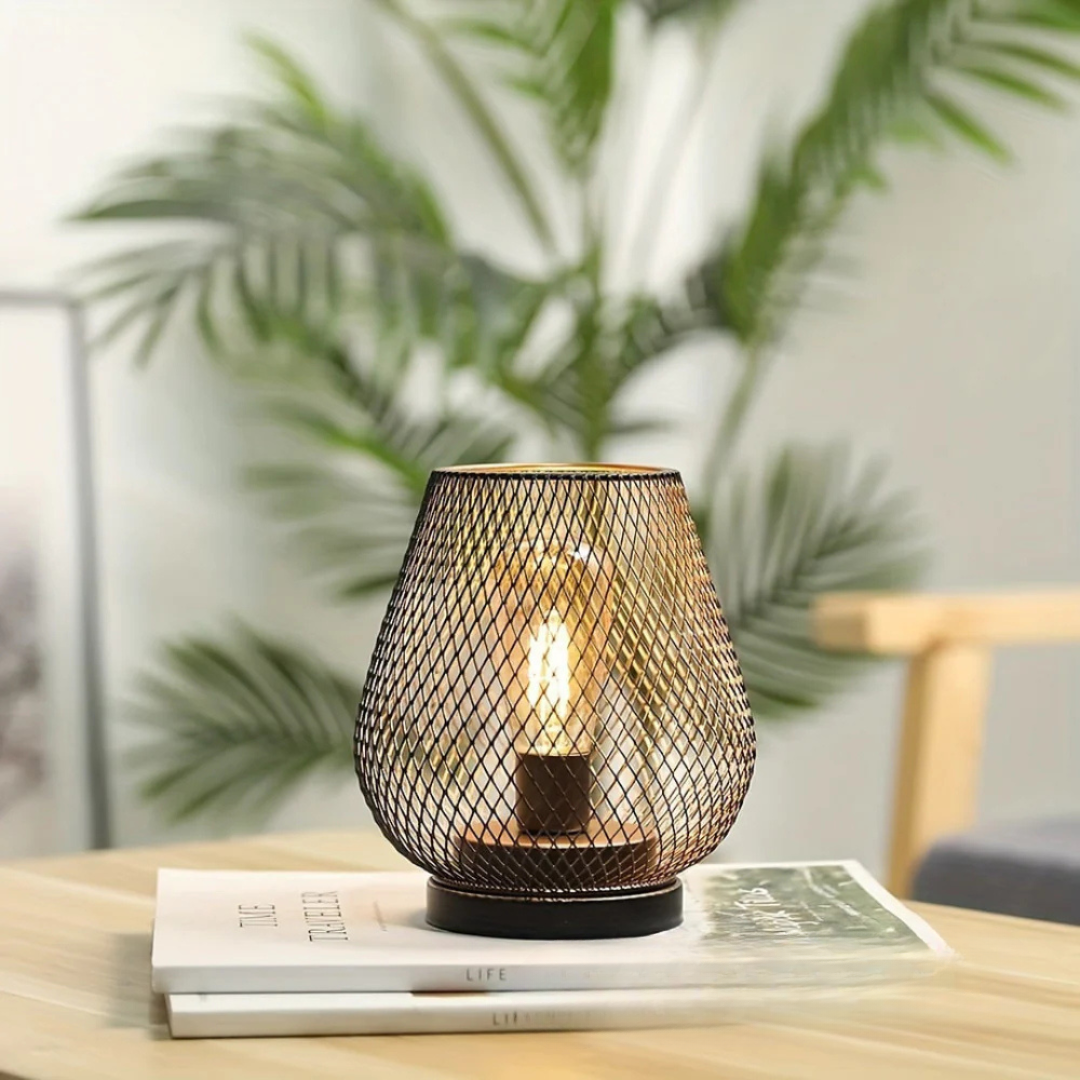 Wireless LED Table Lamp, Portable Metal Battery Lamp
