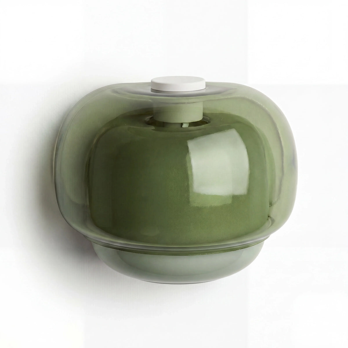 Bauhaus Mushroom Wall Sconce, Double Layer Colored Glass
