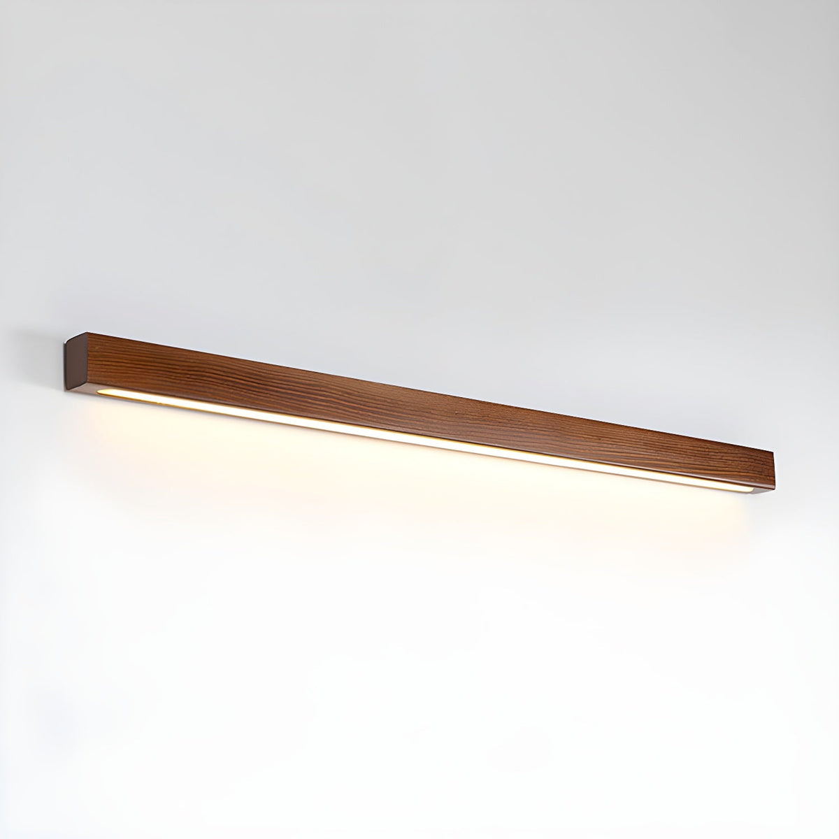 Linear Wood LED Wall Light, Dimmable Up Down Vanity Light