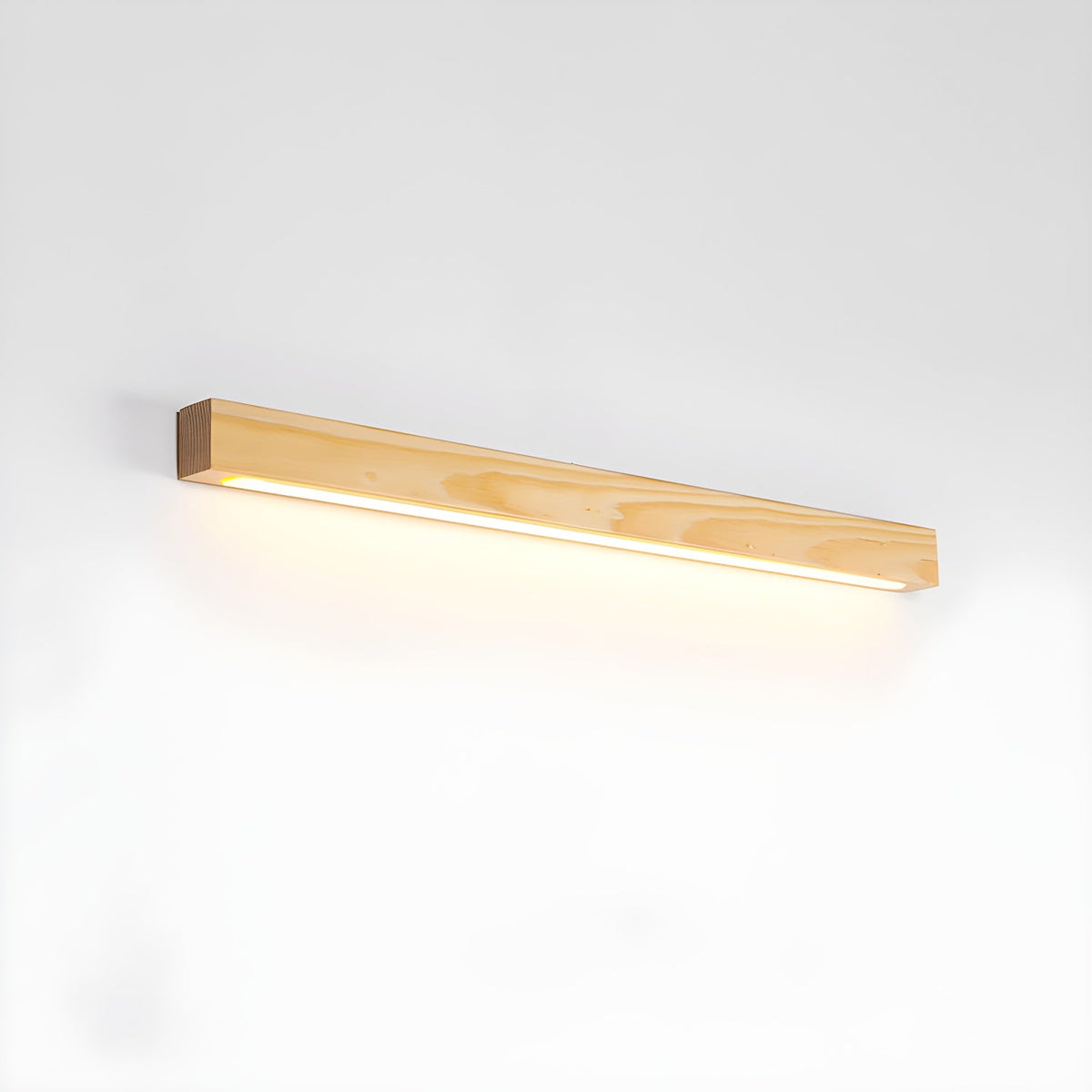 Linear Wood LED Wall Light, Dimmable Up Down Vanity Light