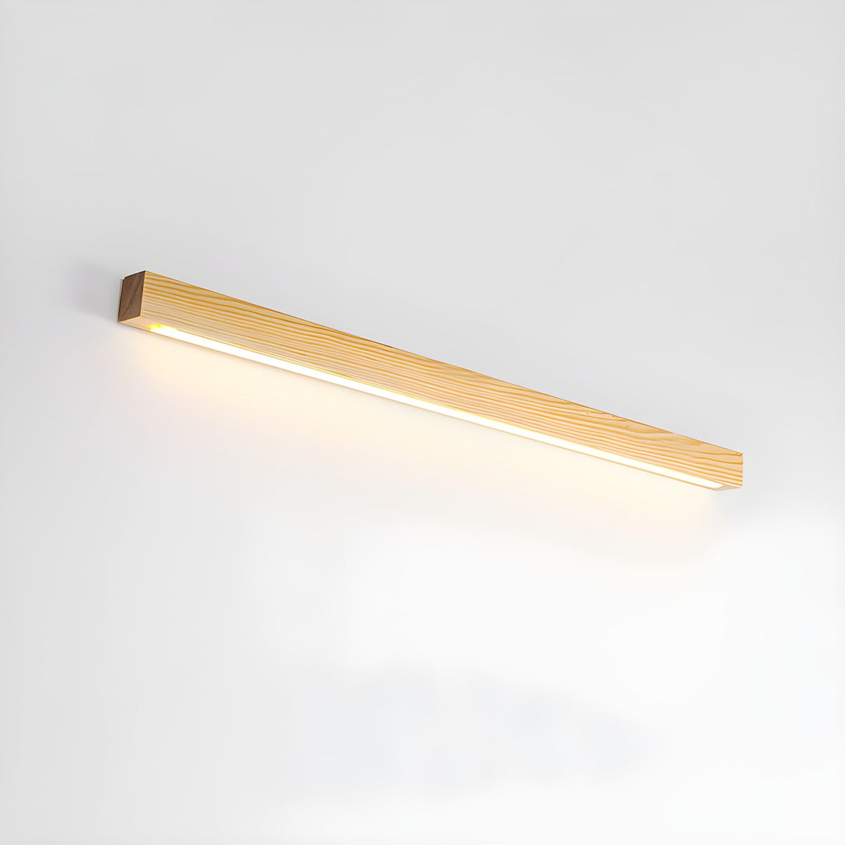 Linear Wood LED Wall Light, Dimmable Up Down Vanity Light