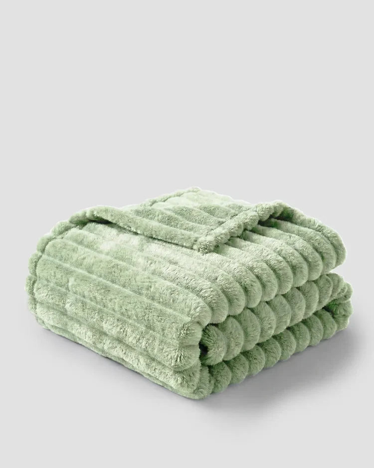 Soft Fleece Bed Blanket, Throw to Cal King in 8 Colors