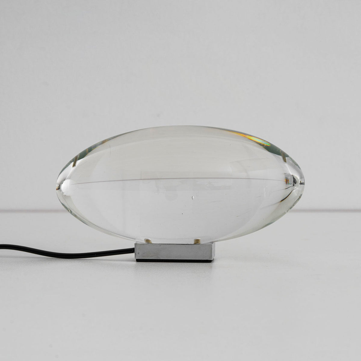 Crystal Glass Pebble Table Lamp, Sunset & Warm Night Light