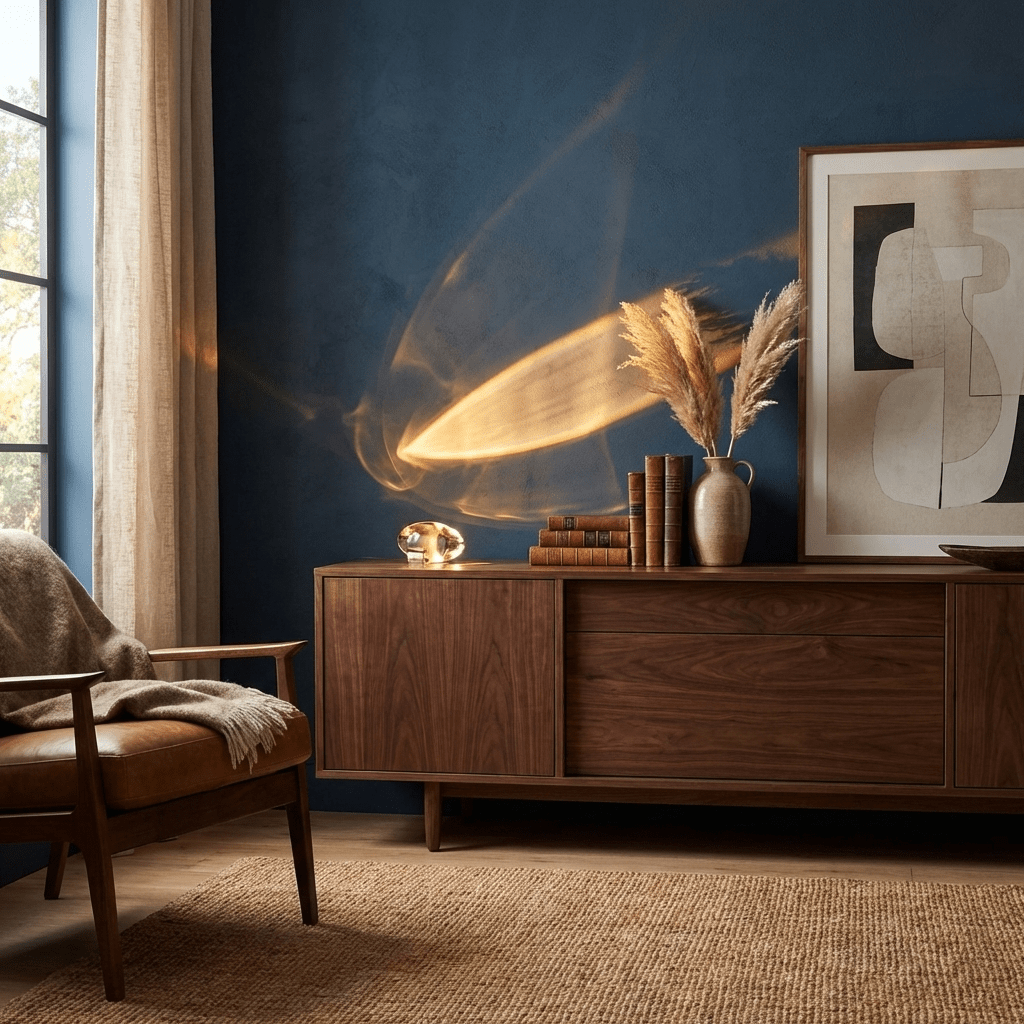 Crystal Glass Pebble Table Lamp, Sunset & Warm Night Light