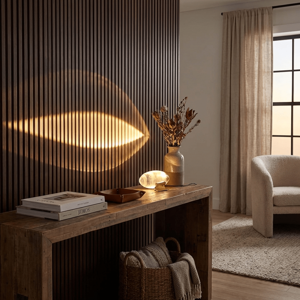 Crystal Glass Pebble Table Lamp, Sunset & Warm Night Light