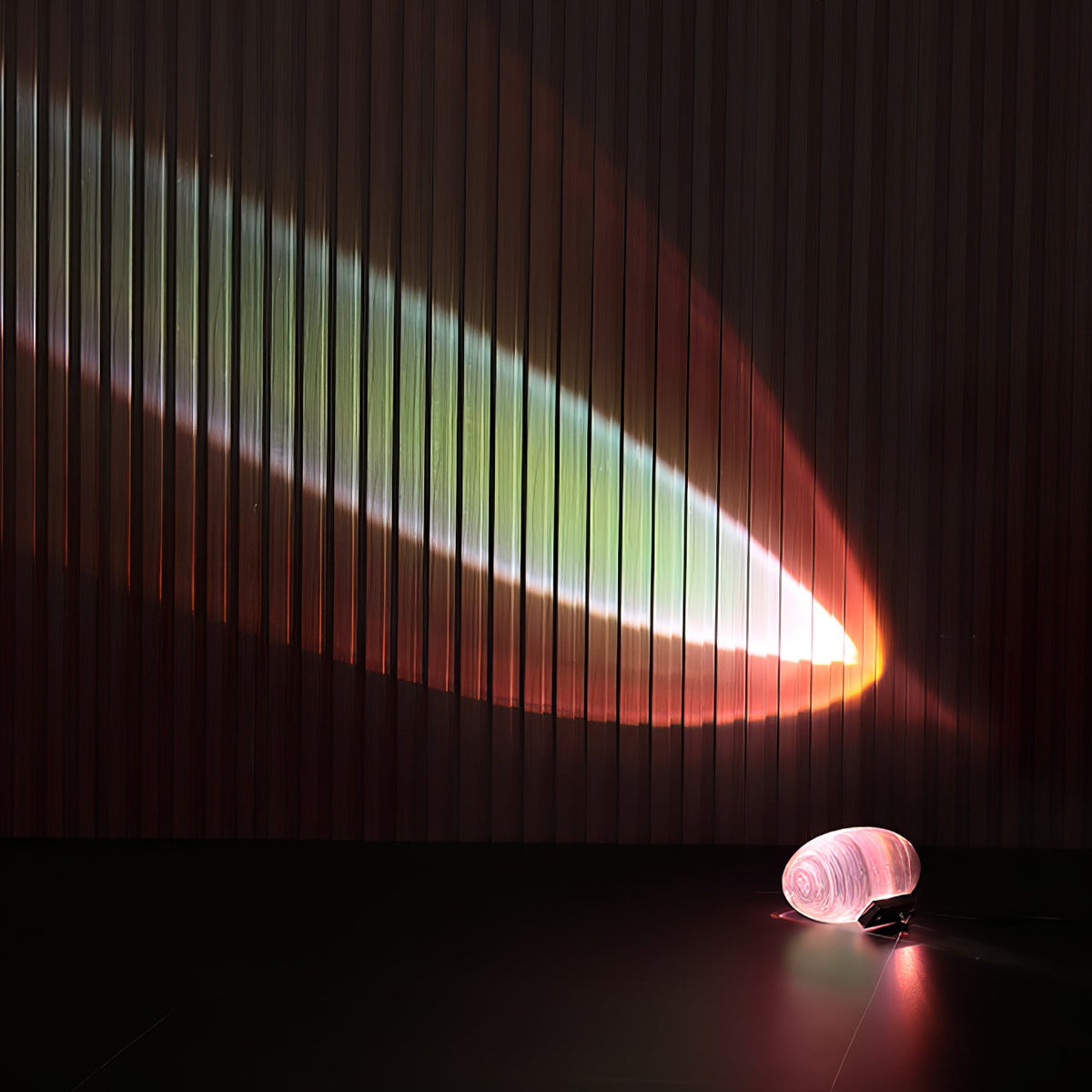 Crystal Glass Pebble Table Lamp, Sunset & Warm Night Light
