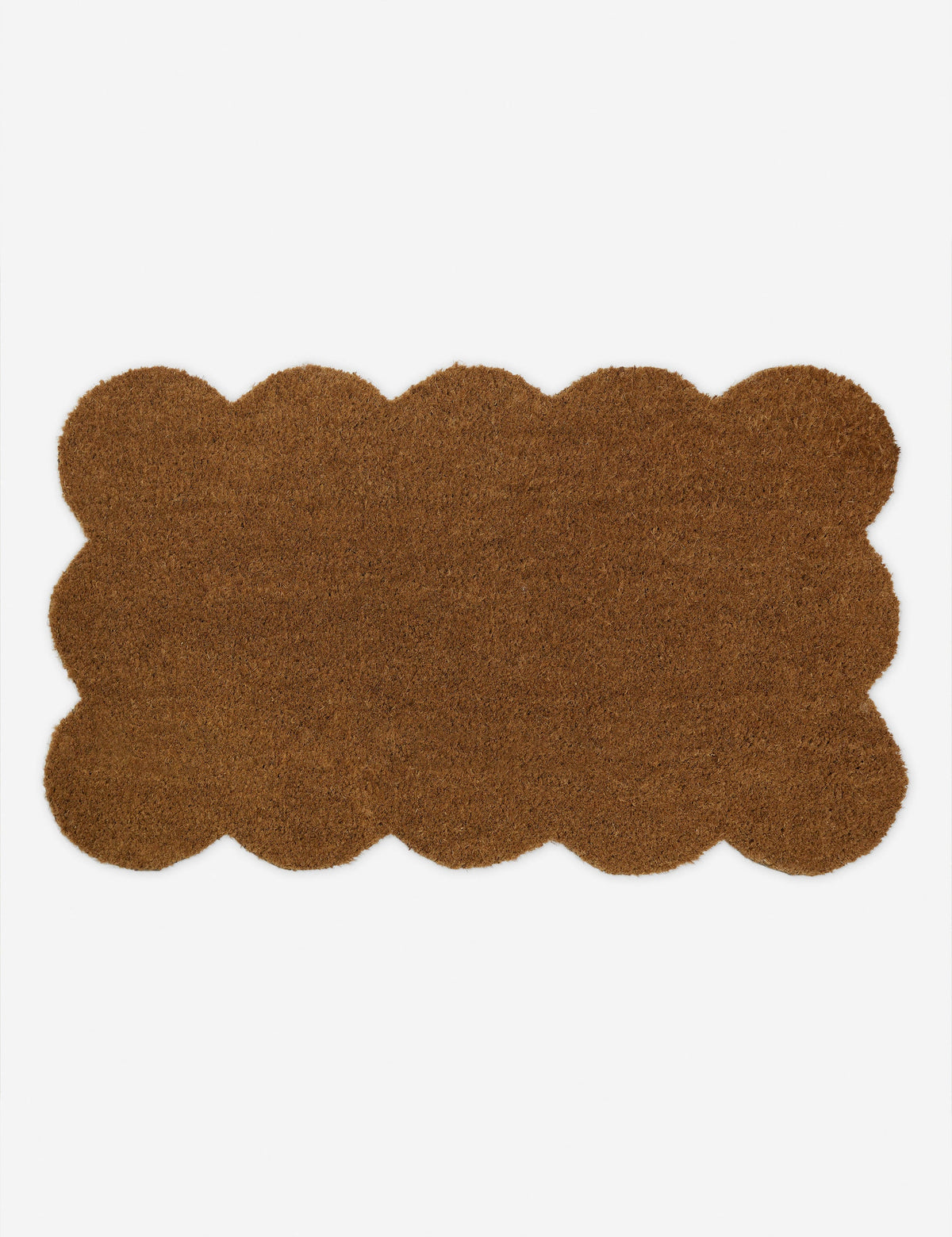 Natural Fiber Doormat, Scalloped Edge Entry Mat