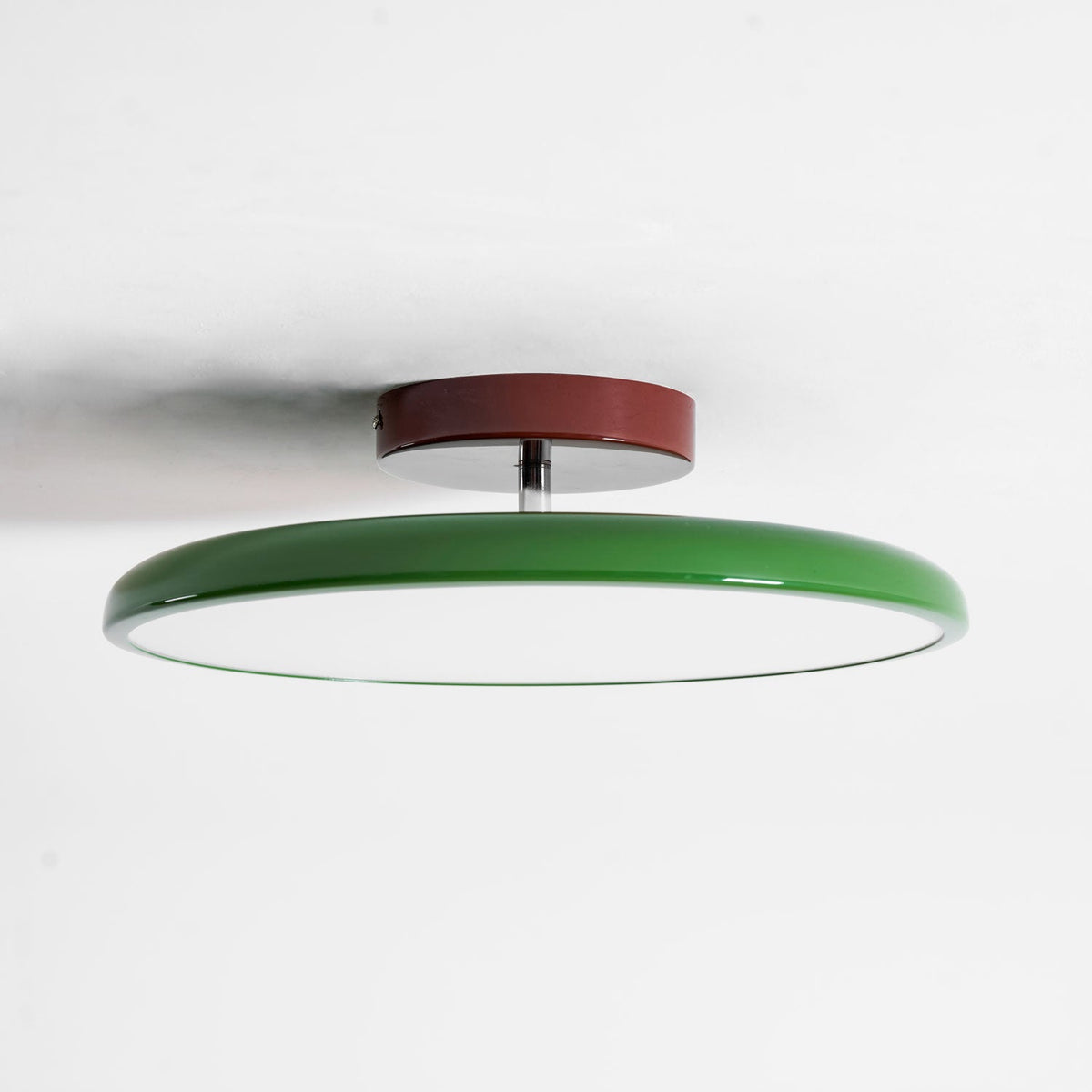 Bauhaus Swivel Arm Ceiling Light, Dimmable LED Disc Lamp