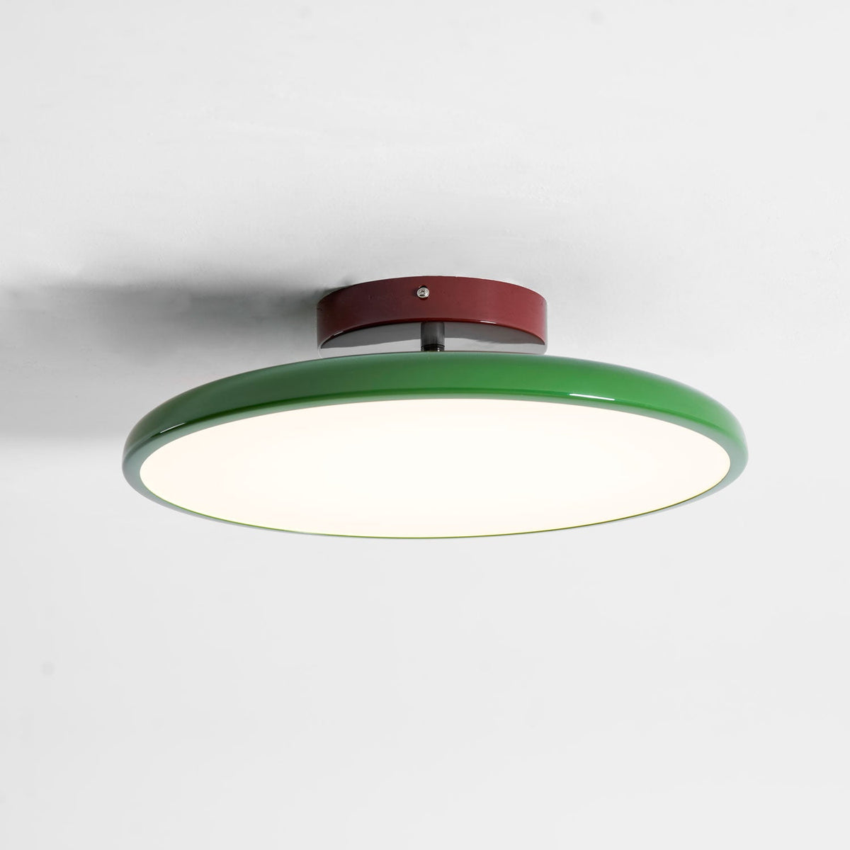 Bauhaus Swivel Arm Ceiling Light, Dimmable LED Disc Lamp