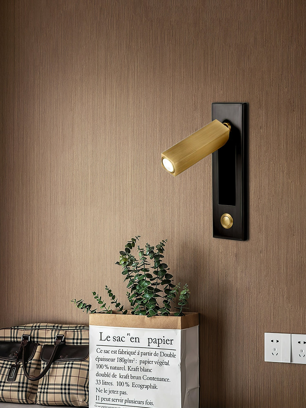 Luxury LED Reading Wall Sconce, Modern Bedside Wall Light