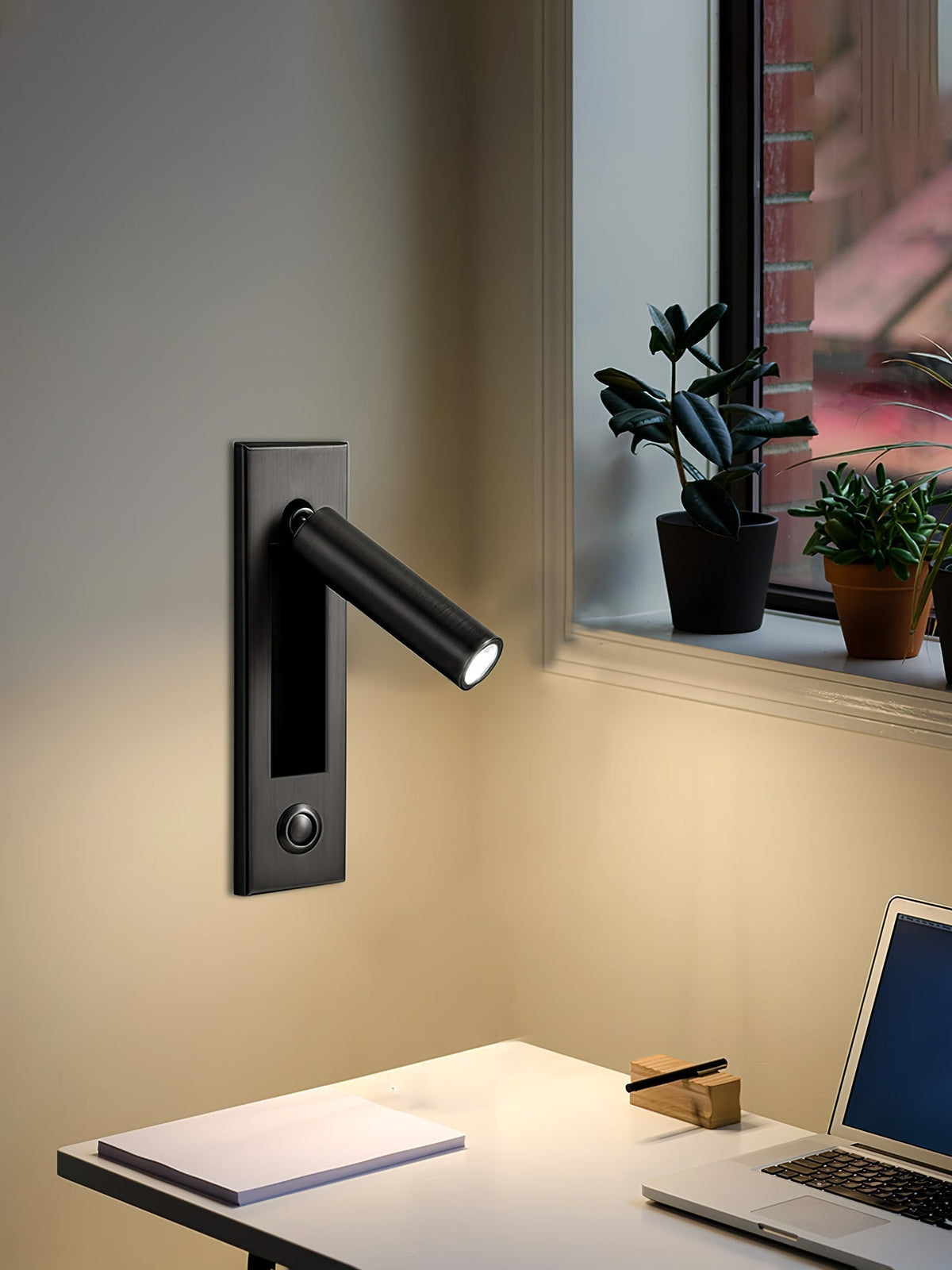 Luxury LED Reading Wall Sconce, Modern Bedside Wall Light