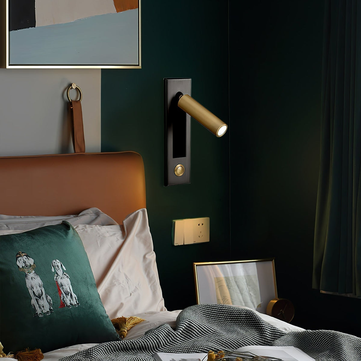 Luxury LED Reading Wall Sconce, Modern Bedside Wall Light