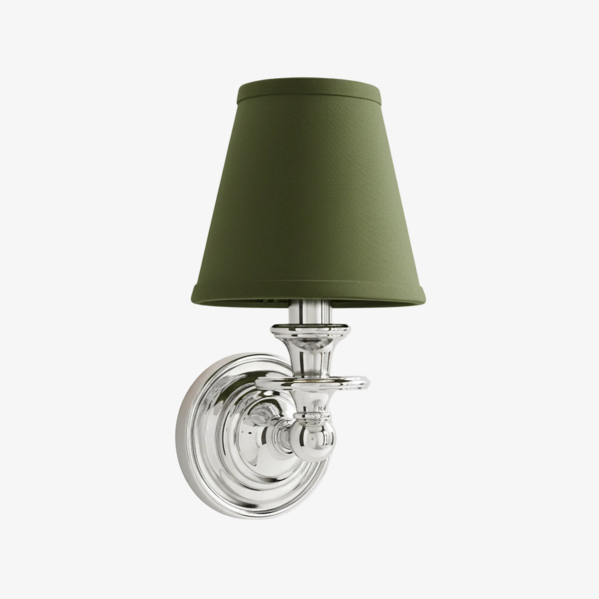Linen Drum Shade Wall Sconce, Farmhouse Bedroom Wall Lamp