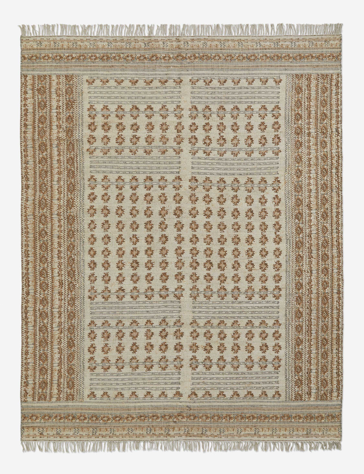 Jute Area Rug, Wool Blend Flatweave, Moss or Slate