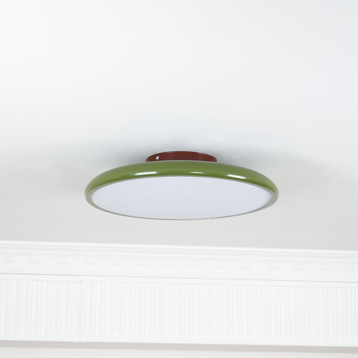 Bauhaus Swivel Arm Ceiling Light, Dimmable LED Disc Lamp