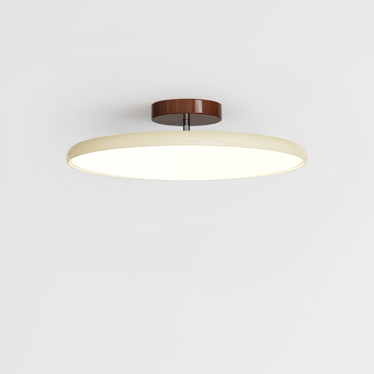 Bauhaus Swivel Arm Ceiling Light, Dimmable LED Disc Lamp
