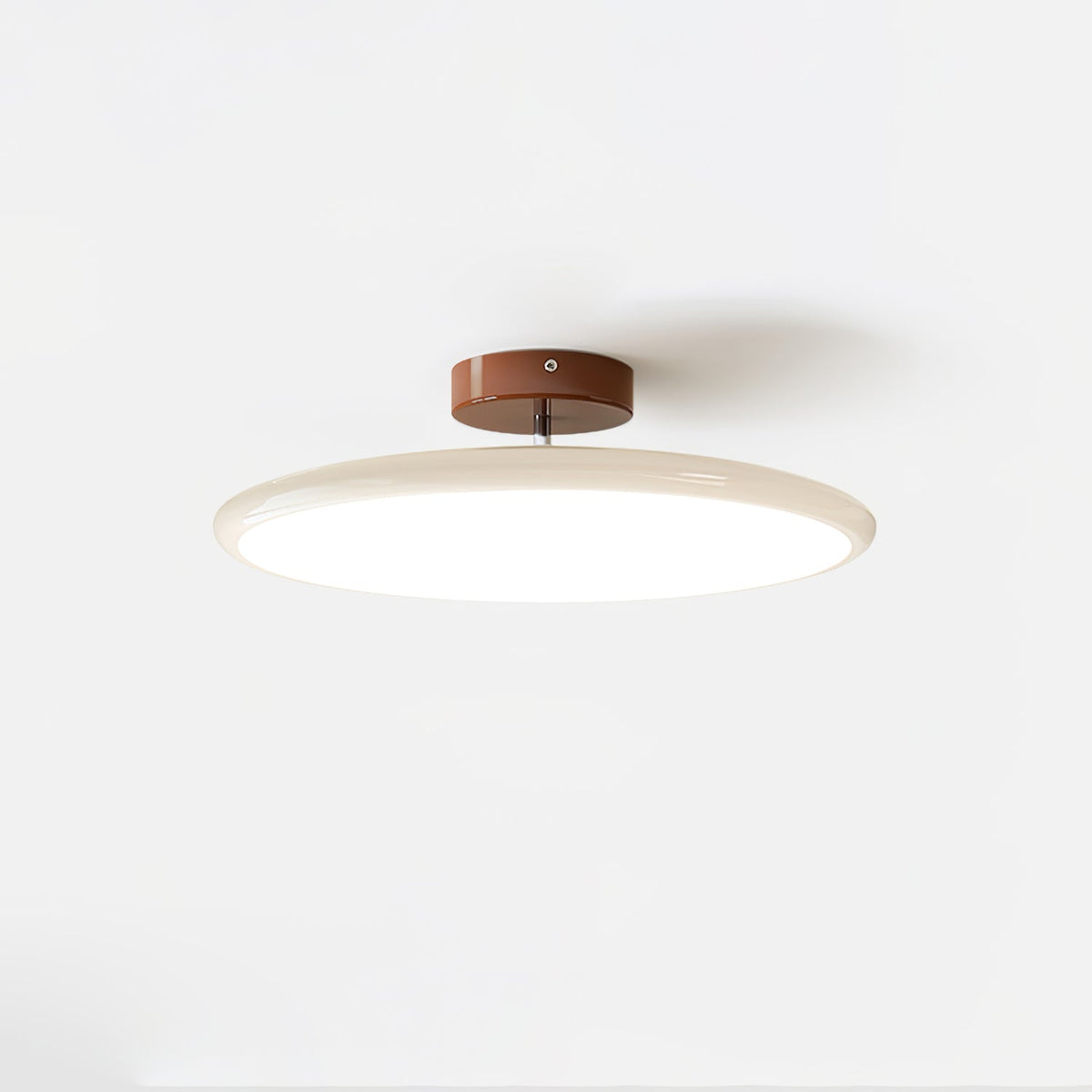 Bauhaus Swivel Arm Ceiling Light, Dimmable LED Disc Lamp