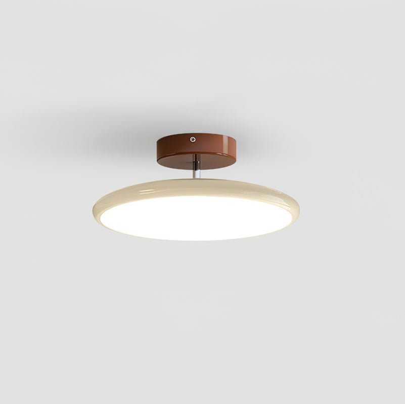Bauhaus Swivel Arm Ceiling Light, Dimmable LED Disc Lamp