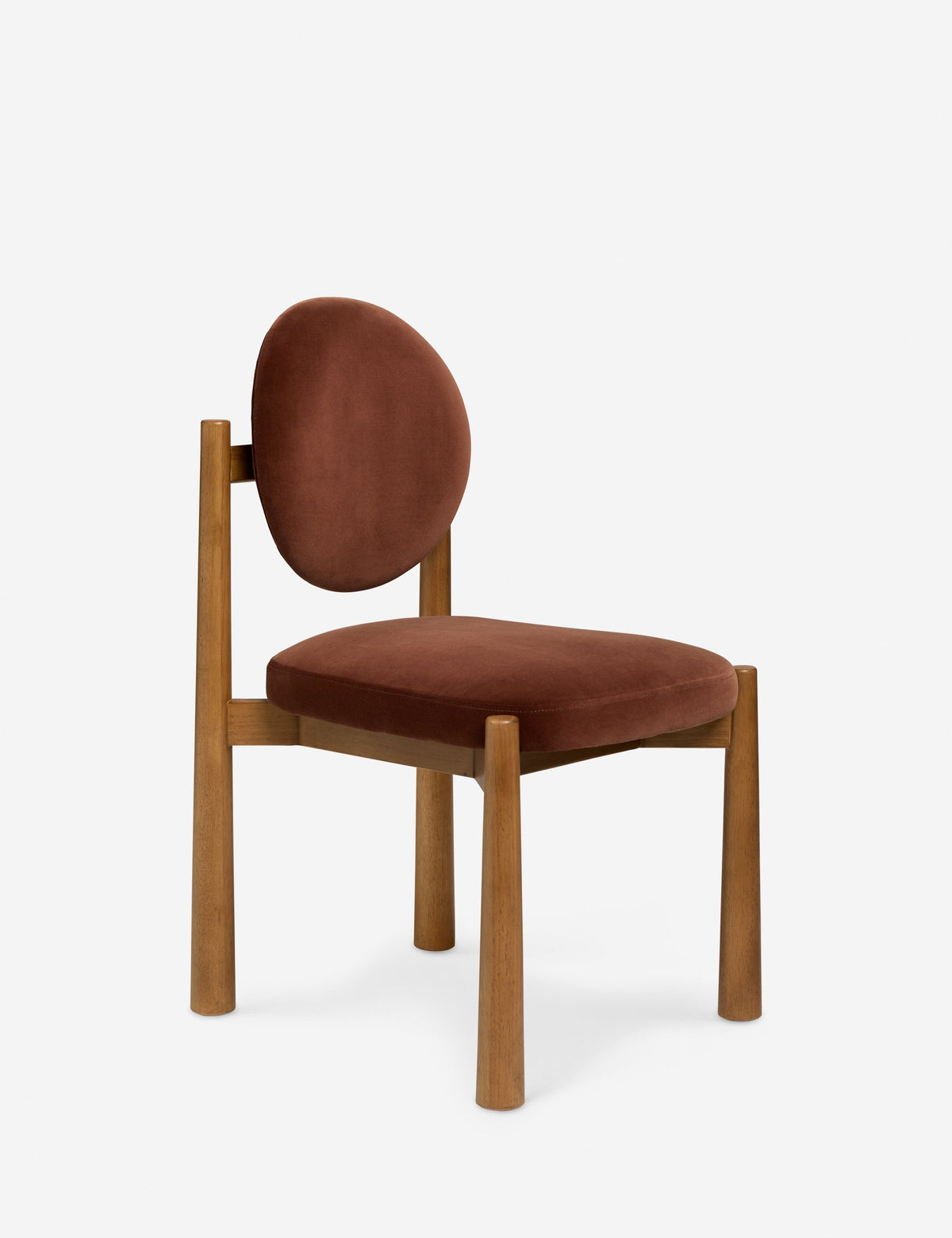 Modern Dining Chair, Wood, Velvet or Basketweave Seat
