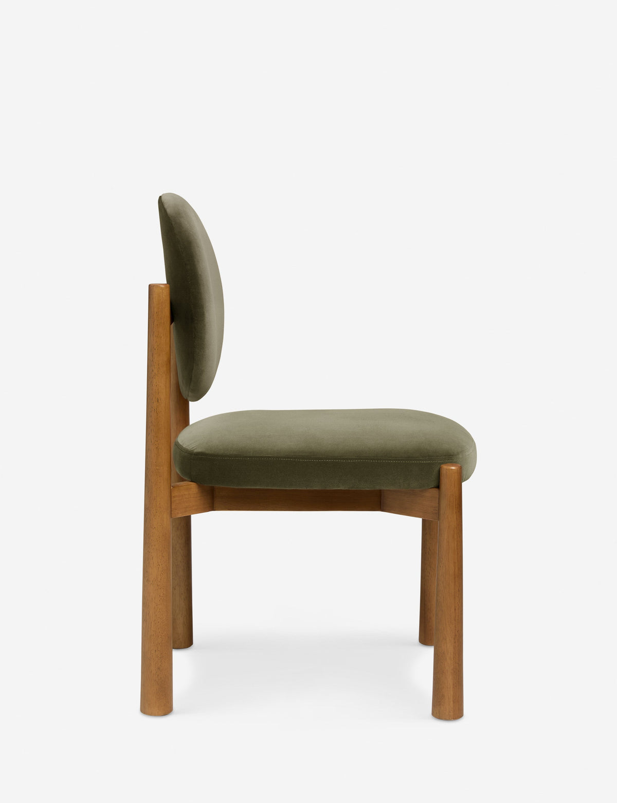 Modern Dining Chair, Wood, Velvet or Basketweave Seat