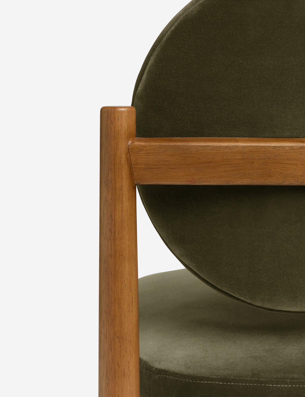 Modern Dining Chair, Wood, Velvet or Basketweave Seat