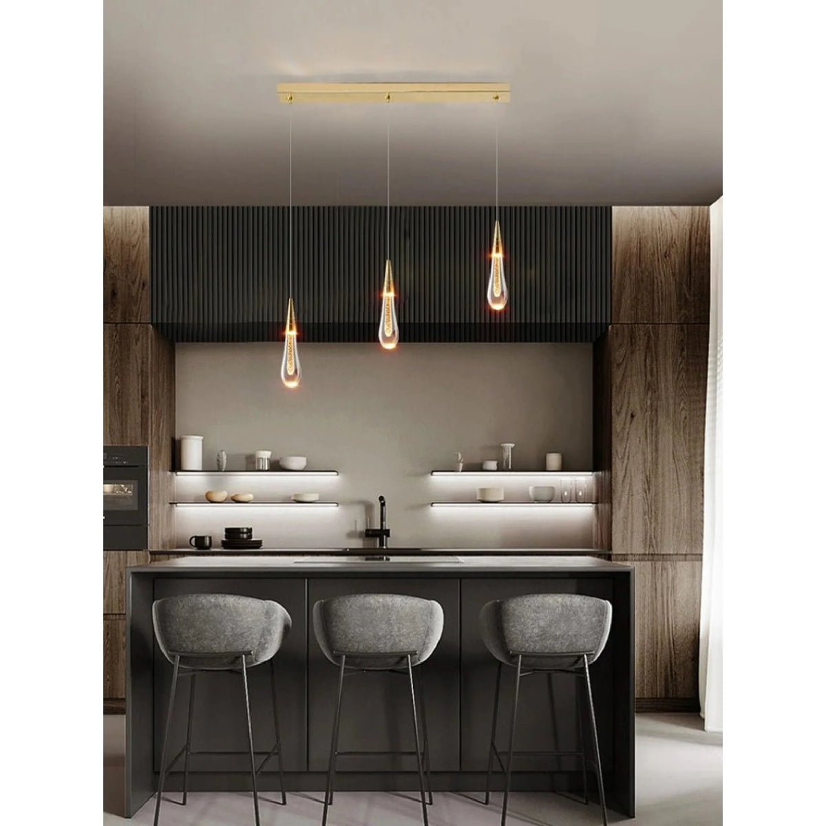 Crystal Cascade Pendant Light, Spiral Staircase Chandelier