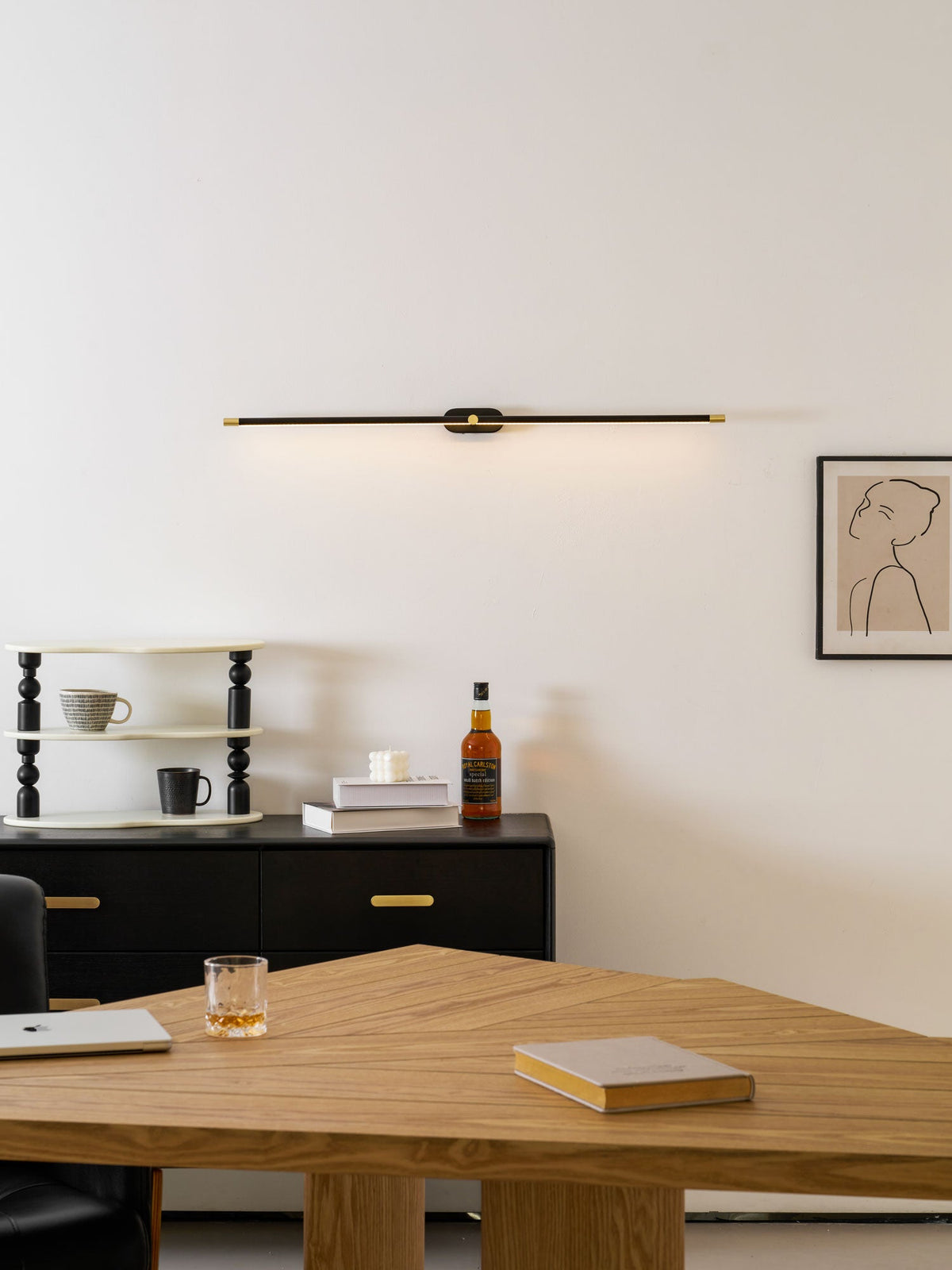 Cordless Rechargeable Picture Light, Linear LED Wall Lamp