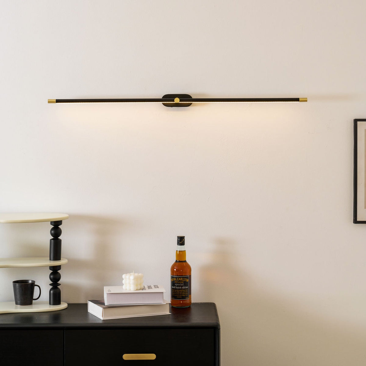 Cordless Rechargeable Picture Light, Linear LED Wall Lamp
