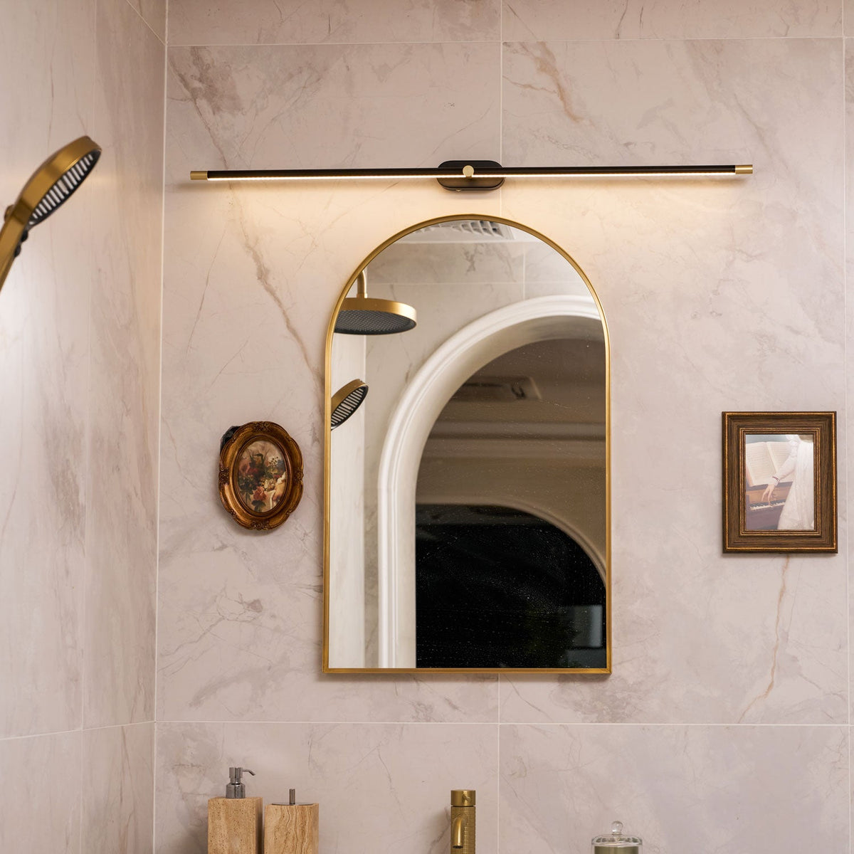 Cordless Rechargeable Picture Light, Linear LED Wall Lamp