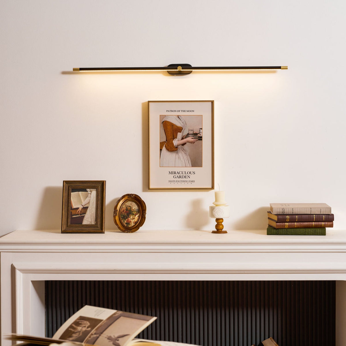 Cordless Rechargeable Picture Light, Linear LED Wall Lamp