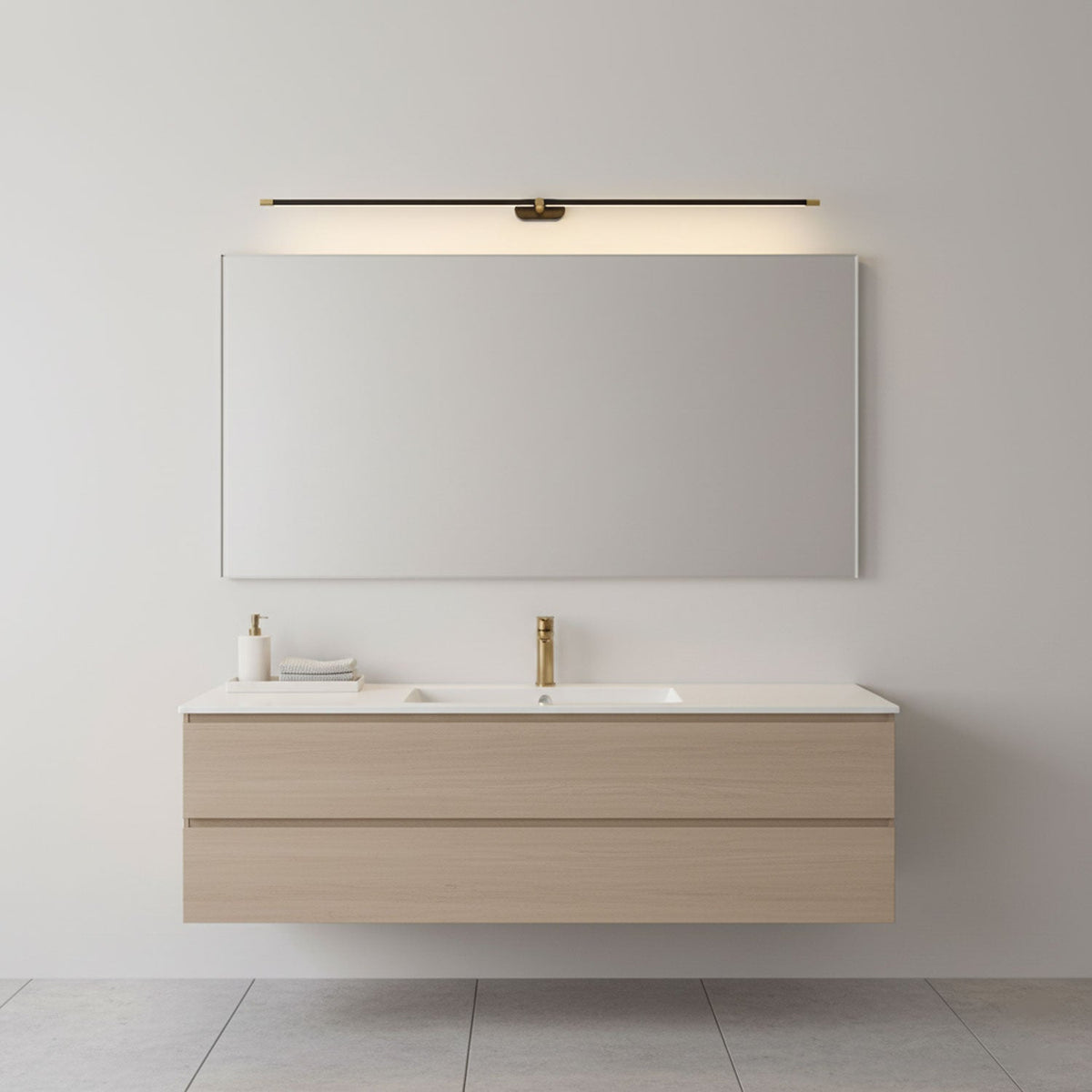 Hardwired Linear LED Vanity Light, Bathroom Mirror Sconce