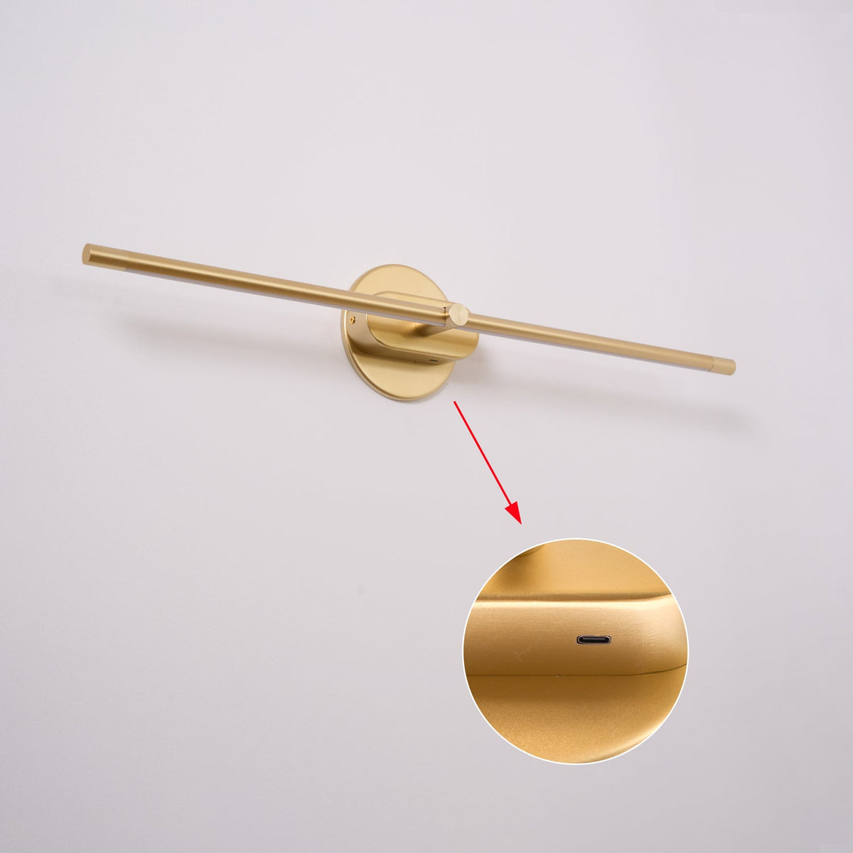 Cordless Rechargeable Picture Light, Linear LED Wall Lamp