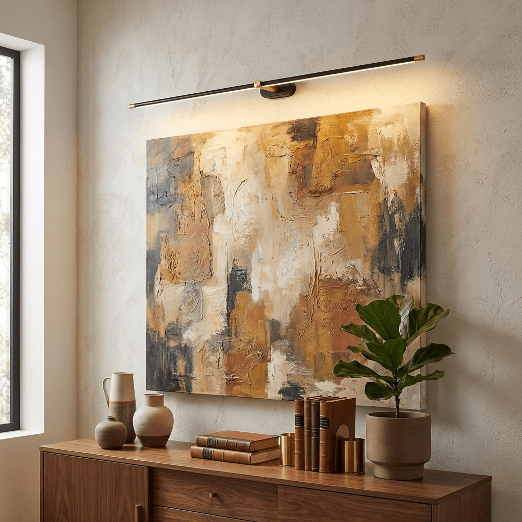 Cordless Rechargeable Picture Light, Linear LED Wall Lamp