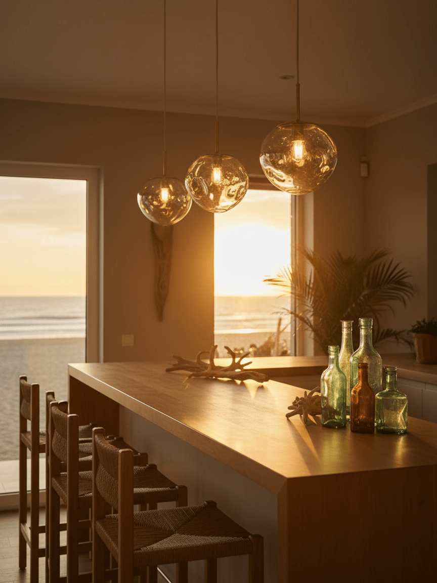 Molten Pendant Light, Mirror Effect Metallic Hanging Lamp