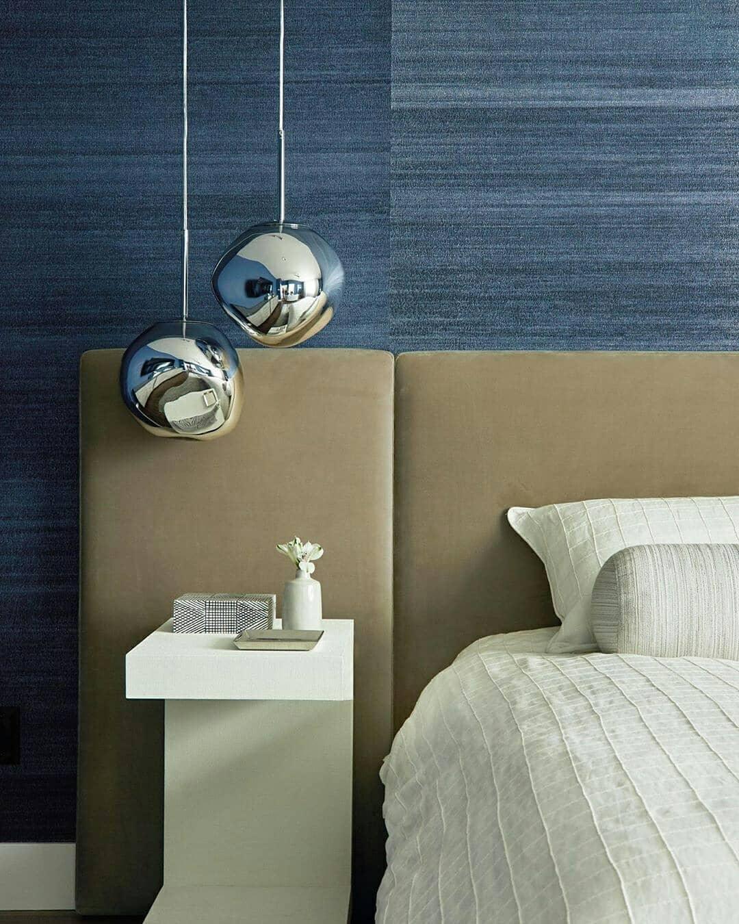 Molten Pendant Light, Mirror Effect Metallic Hanging Lamp