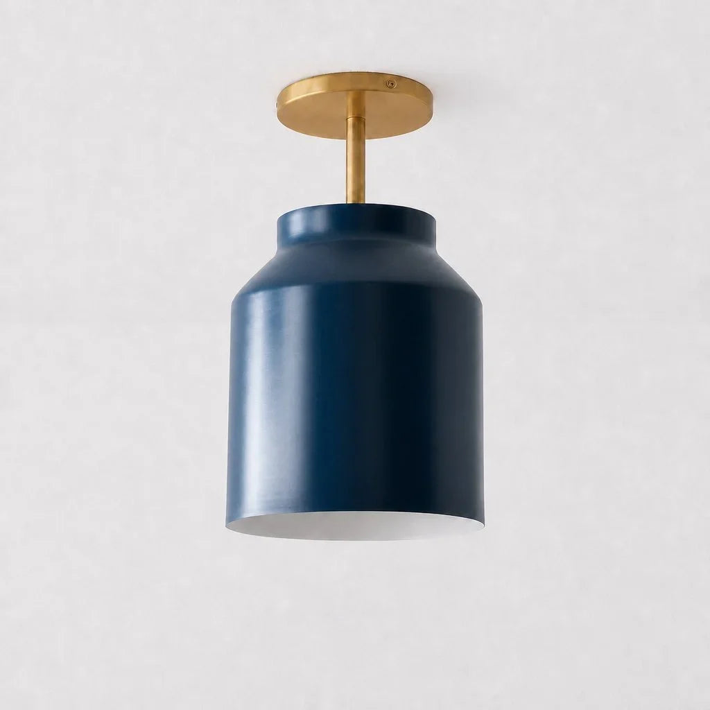 Nordic Flush Mount Ceiling Light, Metal or Glass Dome Shade