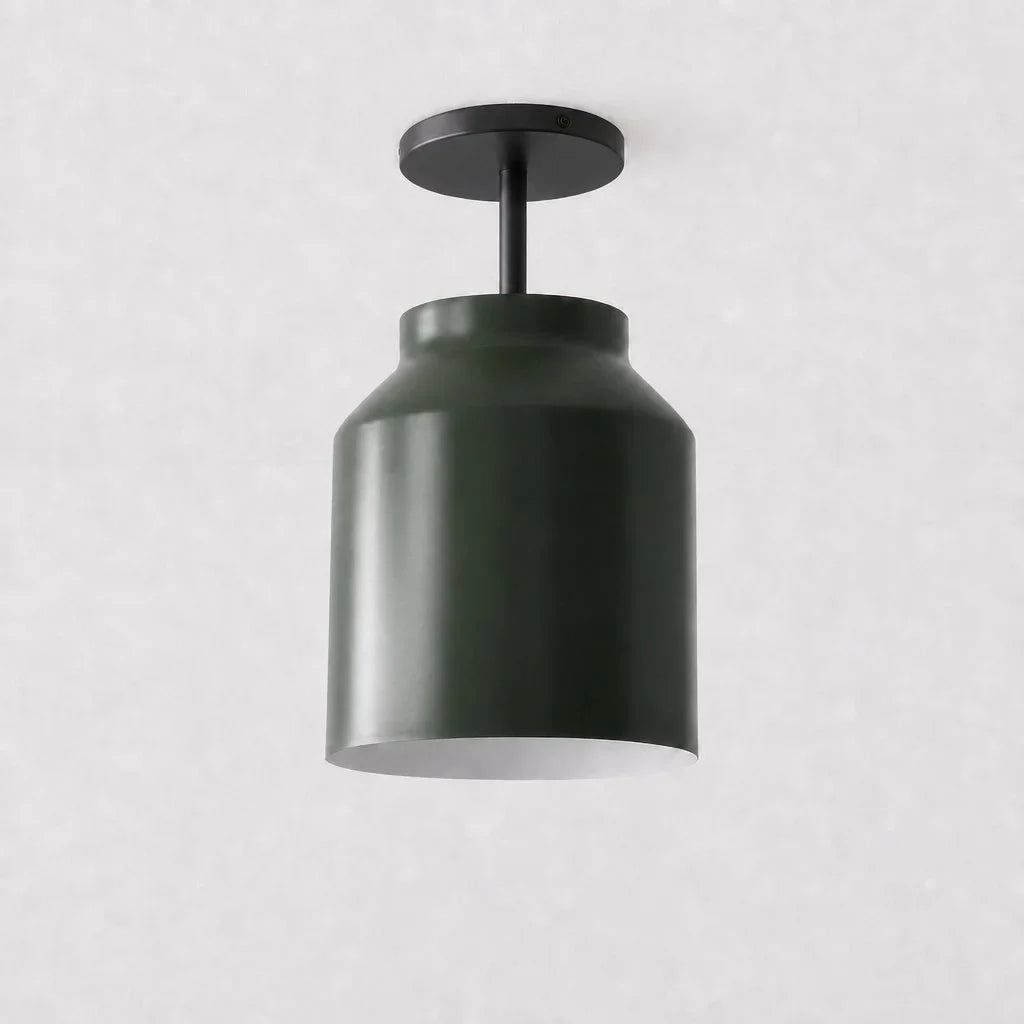 Nordic Flush Mount Ceiling Light, Metal or Glass Dome Shade