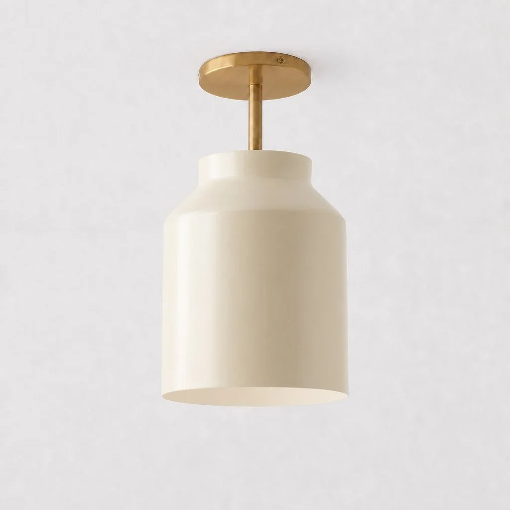 Nordic Flush Mount Ceiling Light, Metal or Glass Dome Shade