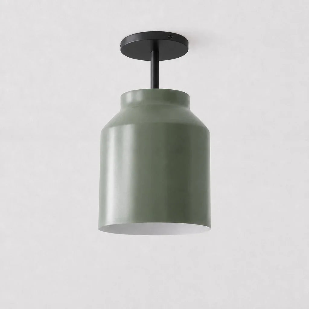 Nordic Flush Mount Ceiling Light, Metal or Glass Dome Shade