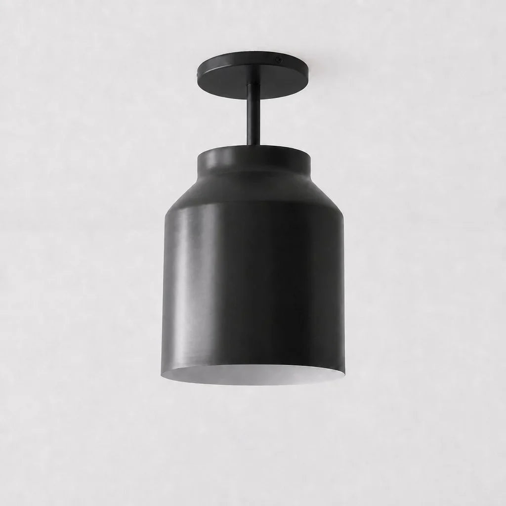Nordic Flush Mount Ceiling Light, Metal or Glass Dome Shade
