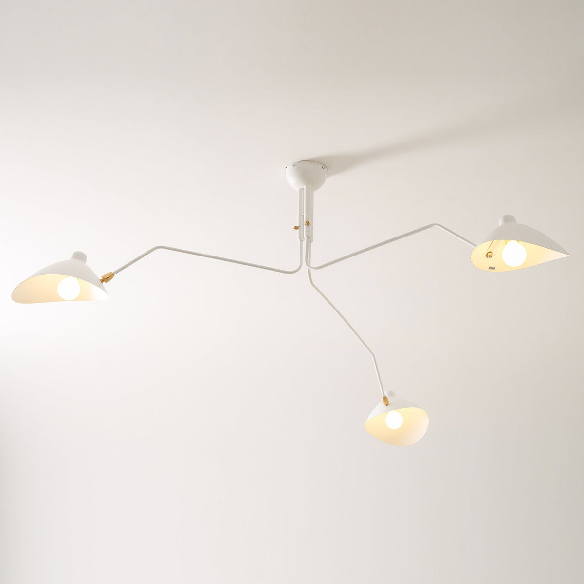 Mid Century Multi-Arm Chandelier, Linear Dining Room Light