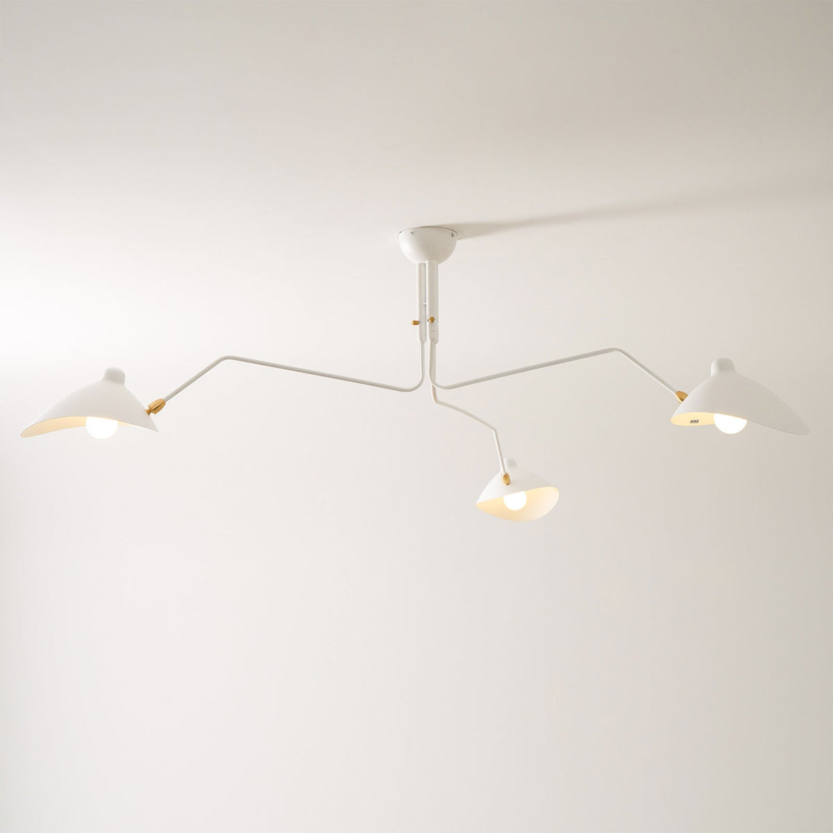 Mid Century Multi-Arm Chandelier, Linear Dining Room Light