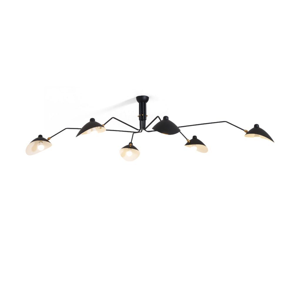 Mid Century Multi-Arm Chandelier, Linear Dining Room Light