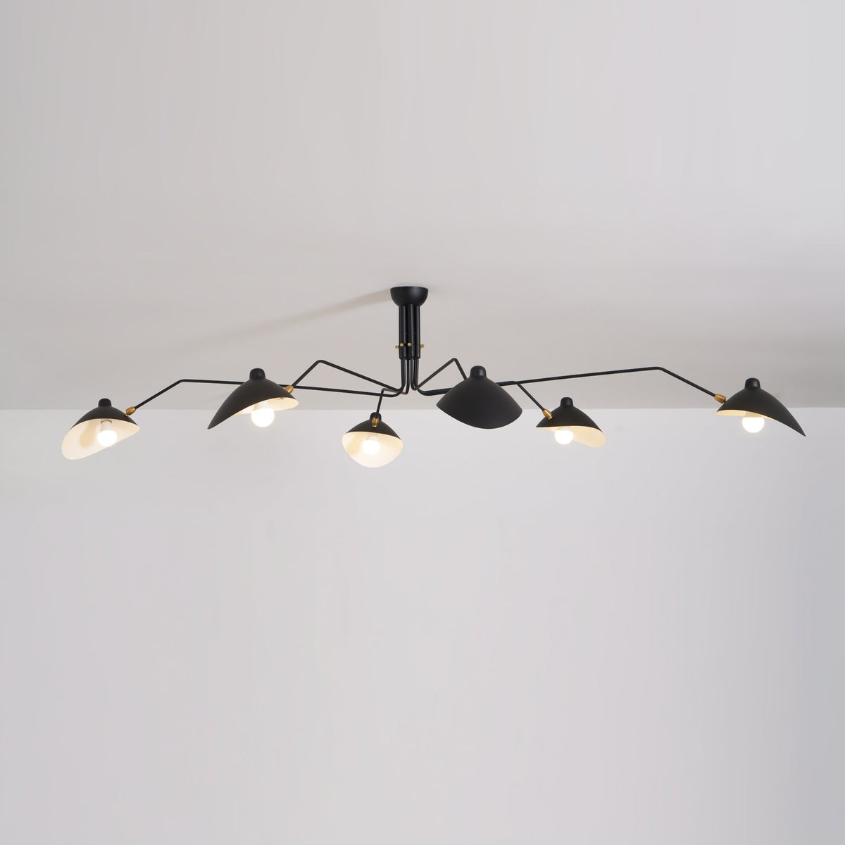 Mid Century Multi-Arm Chandelier, Linear Dining Room Light