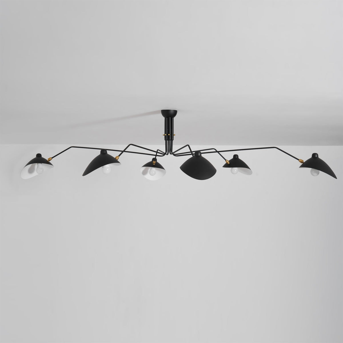 Mid Century Multi-Arm Chandelier, Linear Dining Room Light